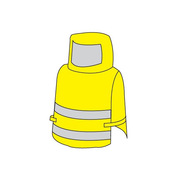DuraChem 200 Overhood, HiVis Yellow